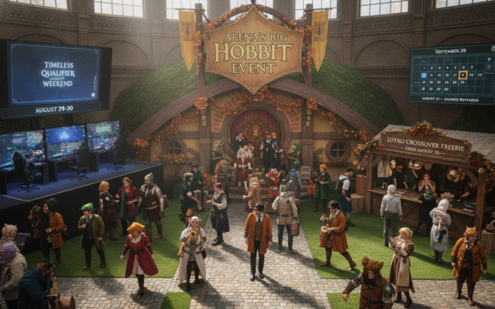 AI-generated image for: Arena This Week: Hobbit Prizes Open Today, a Timeless Gauntlet, and a Free LOTRO Crossover