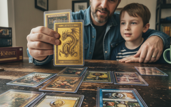 AI-generated image for: Gold Dragons and Dwarvish Runes: The Hobbit's Chase Cards Are Pure Treasure-Hoard Energy
