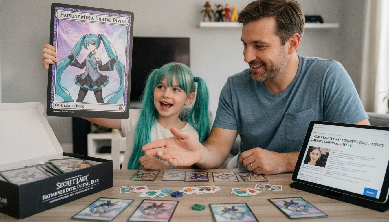 AI-generated image for: Hatsune Miku Is Getting Secret Lair's First-Ever Commander Deck and My Kids Already Know